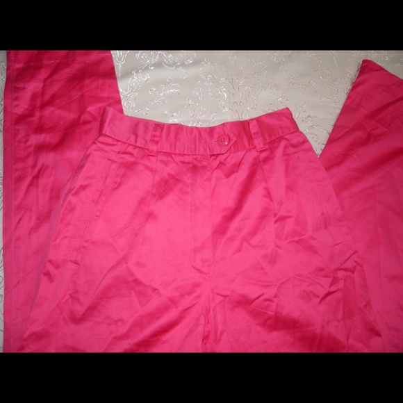 ESCADA HIGH WAIST PINK PANTS SIZE 34 German - Picture 2 of 10